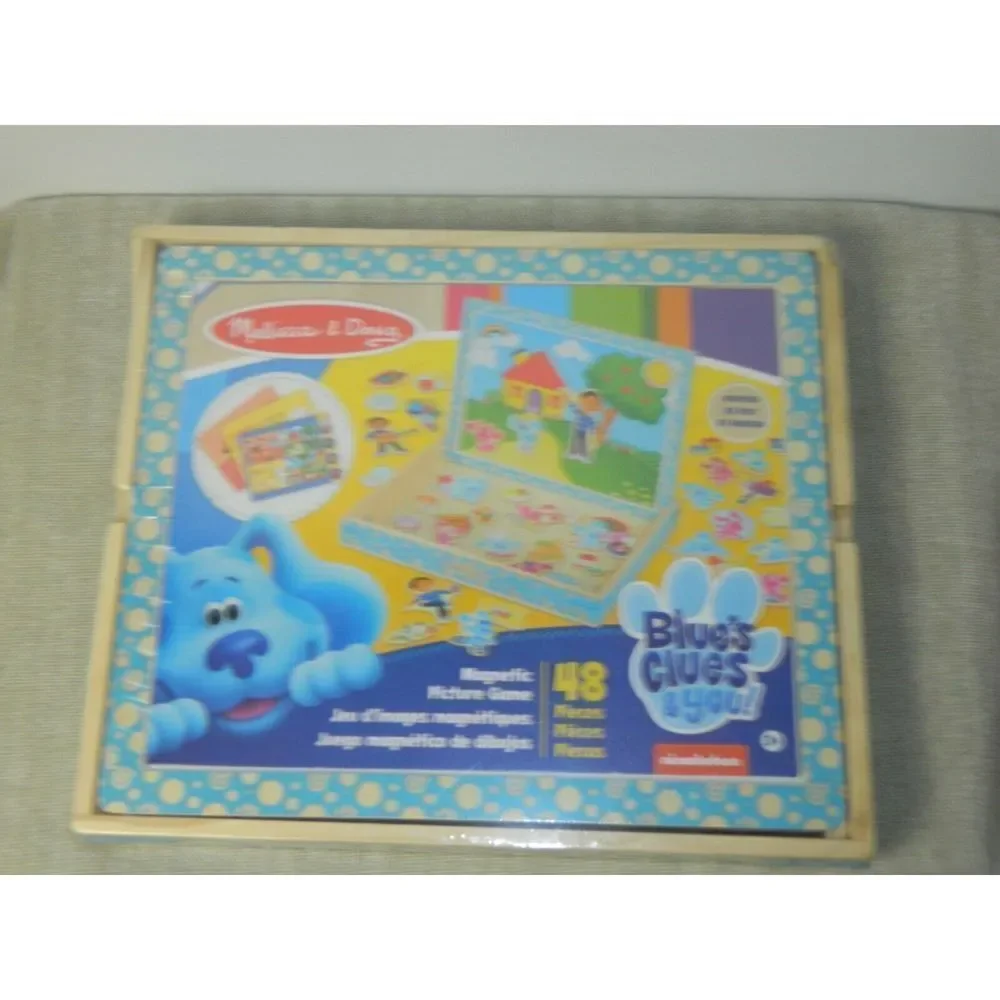 Melissa‎ & Doug Blue's Clues & You! Wooden Magnetic Picture Game (48 Pieces)